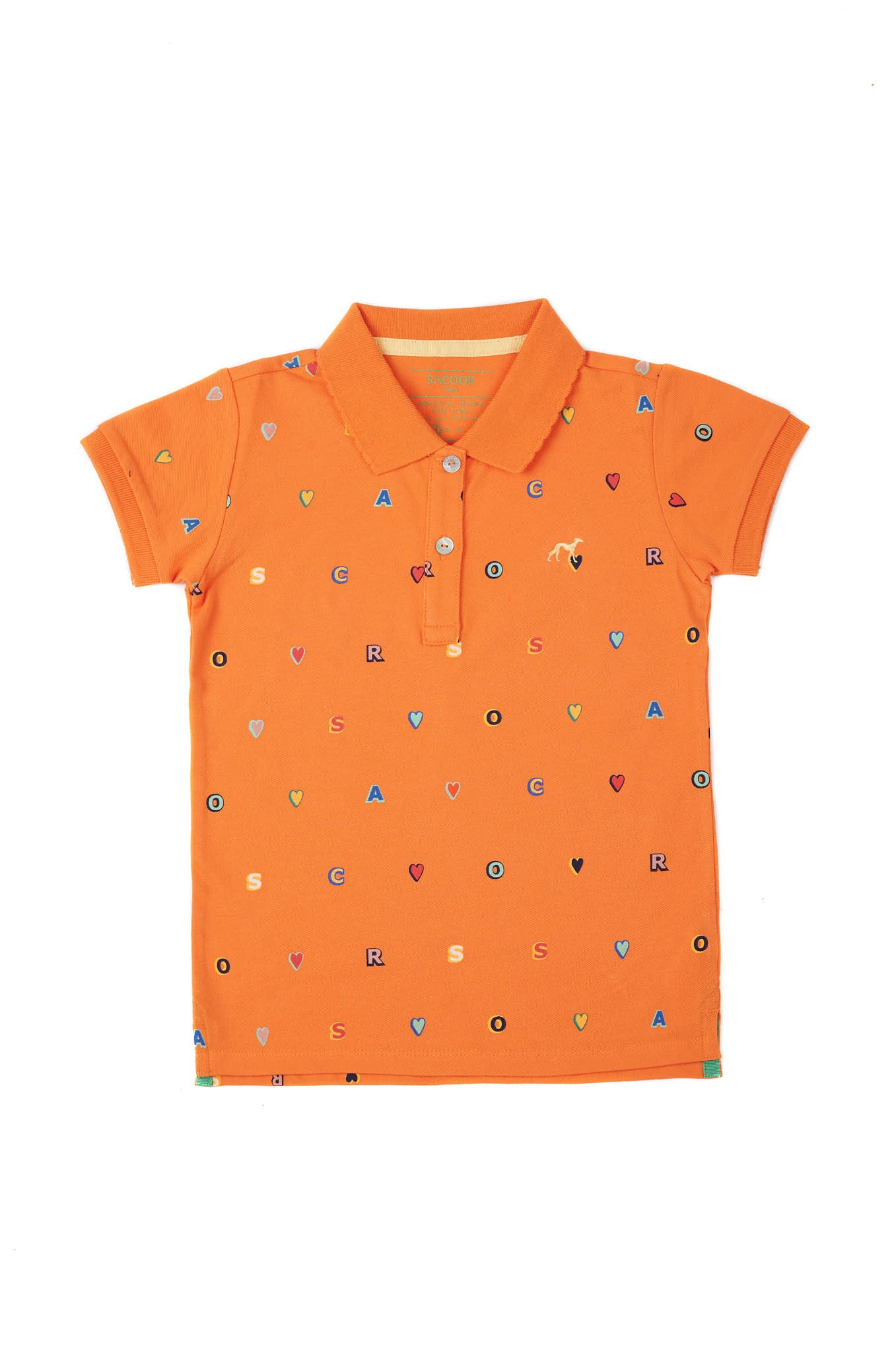 Girls orange polo shirt hotsell