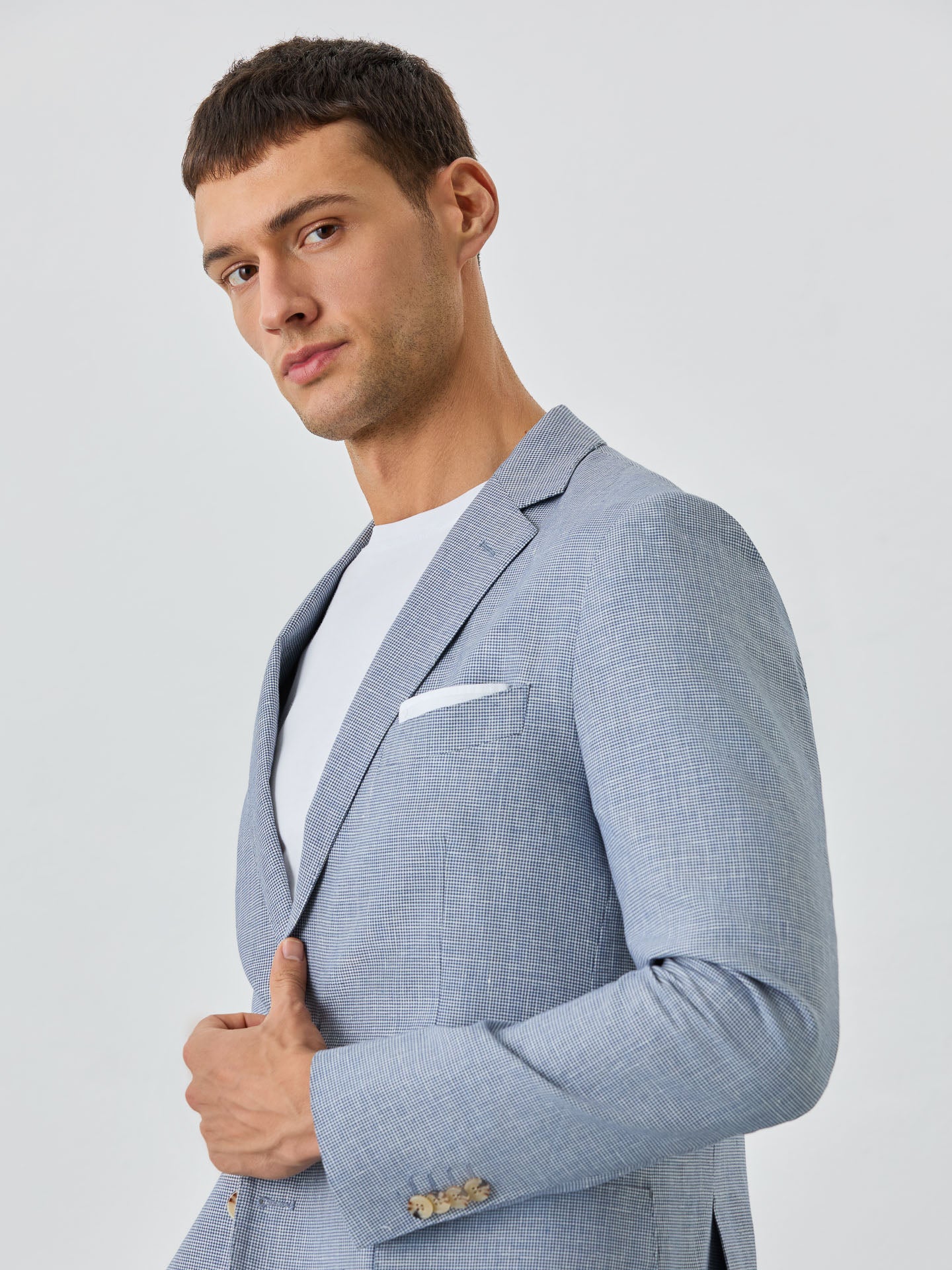 Light blue casual blazer mens best sale