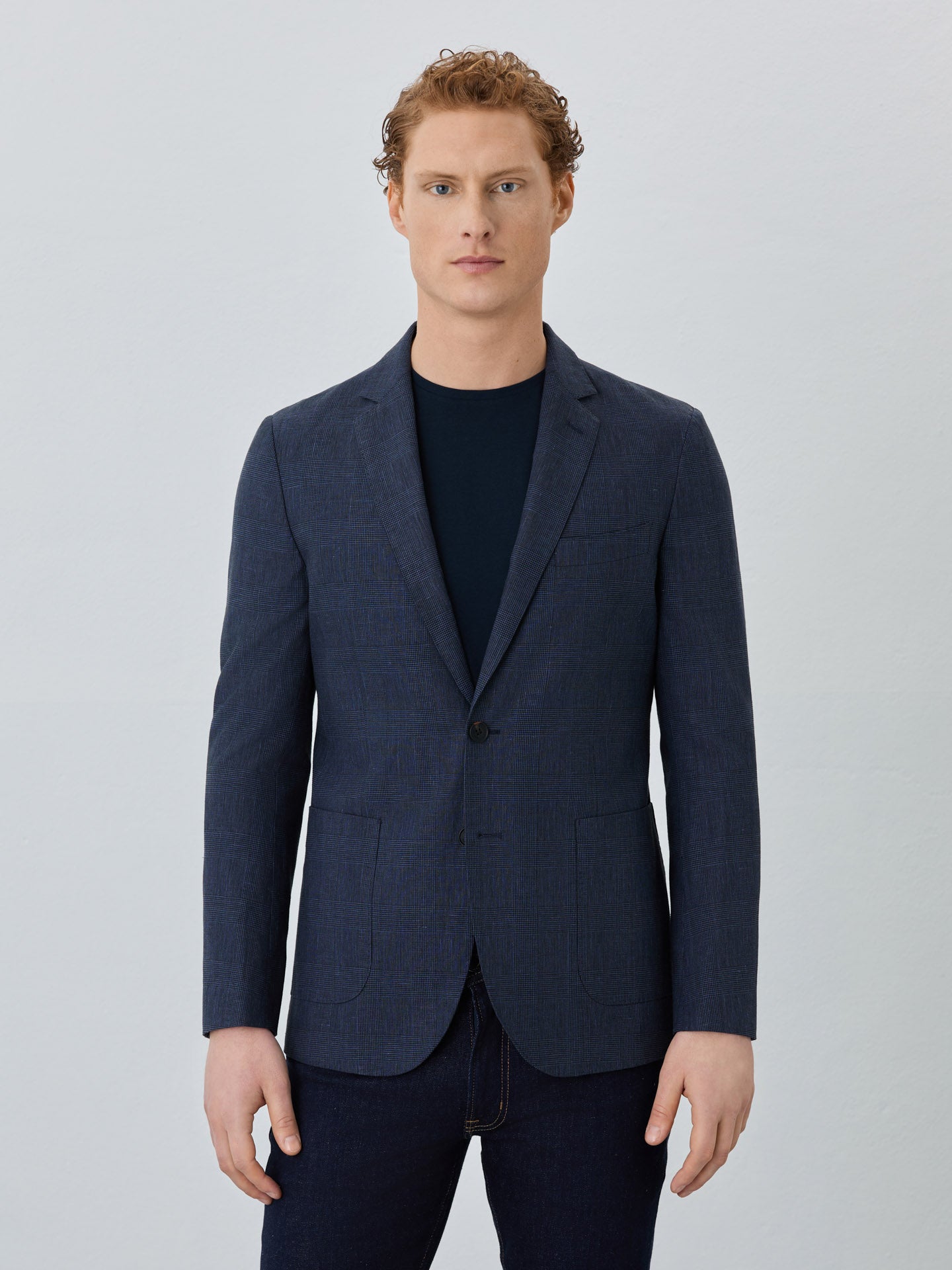 Blue half blazer best sale