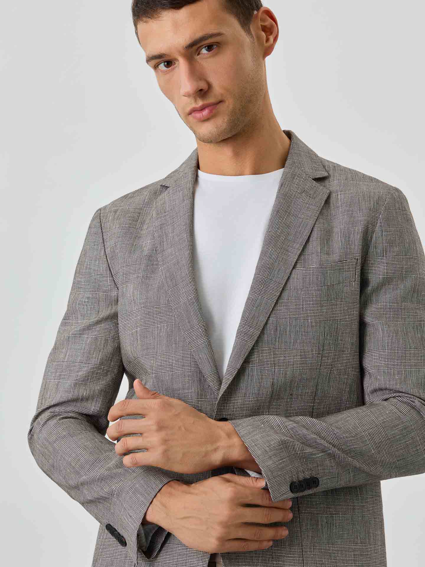 Casual blazer grey best sale